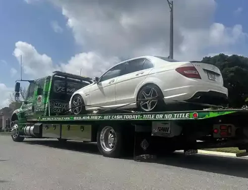 A successful car tow in Tampa. 45 minutes of arrival time.